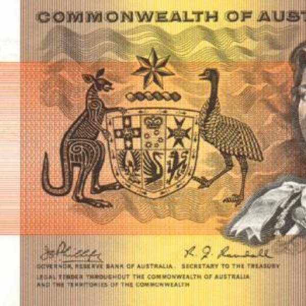 38 évesen az ausztrál 1 dolláros bankjegyen